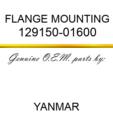 FLANGE, MOUNTING 129150-01600