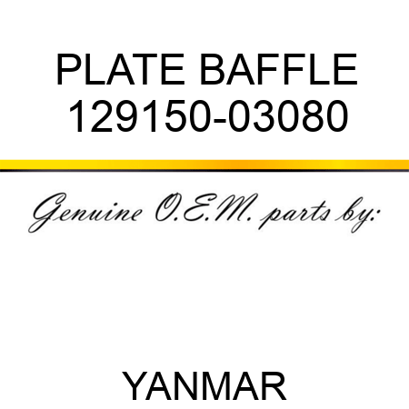 PLATE, BAFFLE 129150-03080