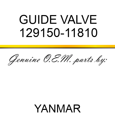 GUIDE, VALVE 129150-11810