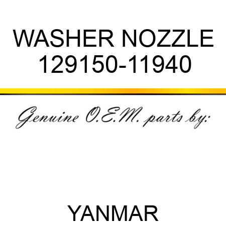 WASHER, NOZZLE 129150-11940