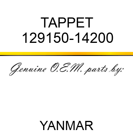 TAPPET 129150-14200