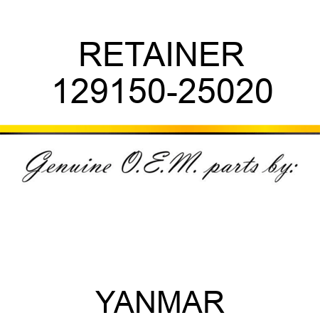 RETAINER 129150-25020