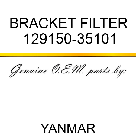 BRACKET, FILTER 129150-35101