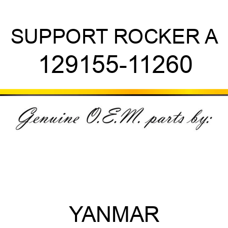 SUPPORT, ROCKER A 129155-11260