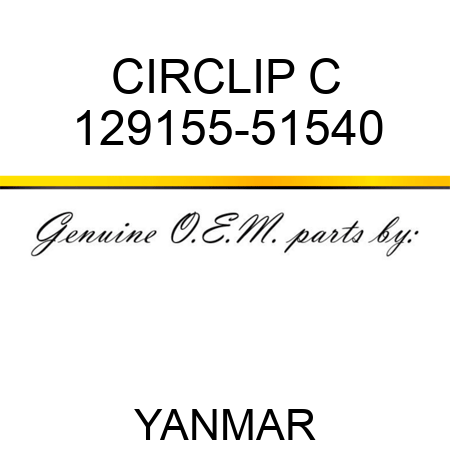 CIRCLIP, C 129155-51540