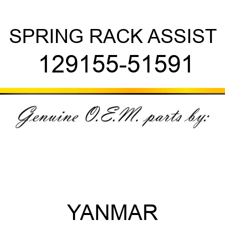 SPRING, RACK ASSIST 129155-51591