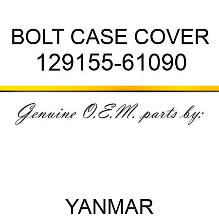 BOLT, CASE COVER 129155-61090