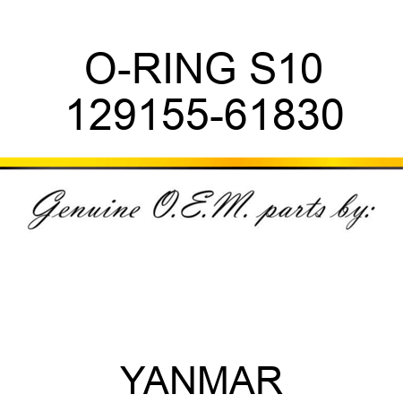 O-RING, S10 129155-61830