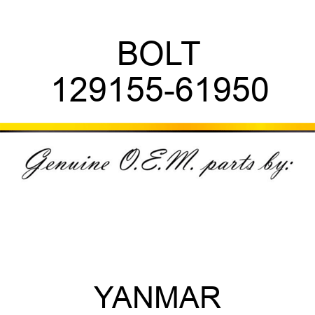 BOLT 129155-61950