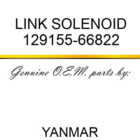 LINK, SOLENOID 129155-66822