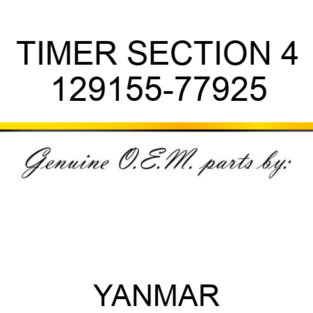 TIMER, SECTION 4 129155-77925