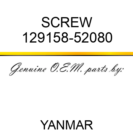 SCREW 129158-52080