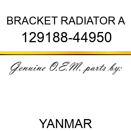 BRACKET, RADIATOR A 129188-44950