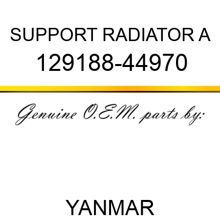 SUPPORT, RADIATOR A 129188-44970