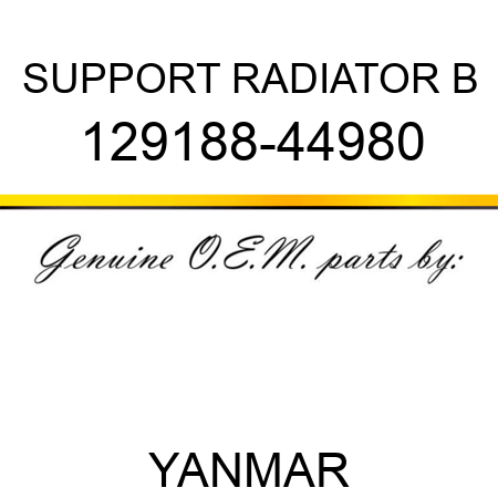 SUPPORT, RADIATOR B 129188-44980