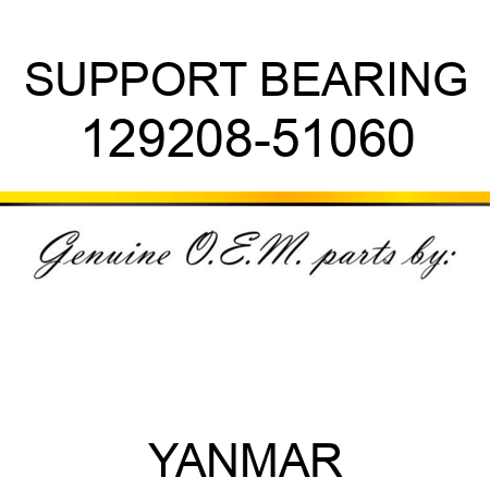 SUPPORT, BEARING 129208-51060