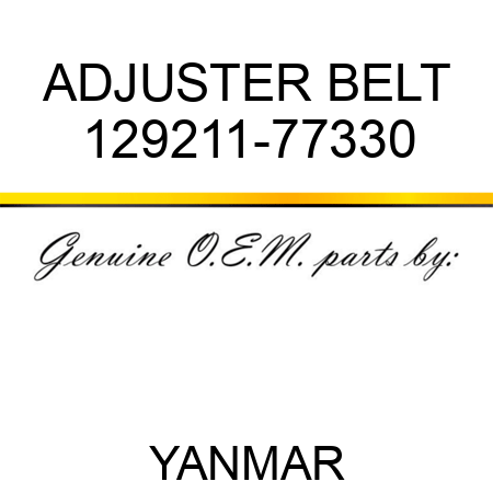 ADJUSTER, BELT 129211-77330