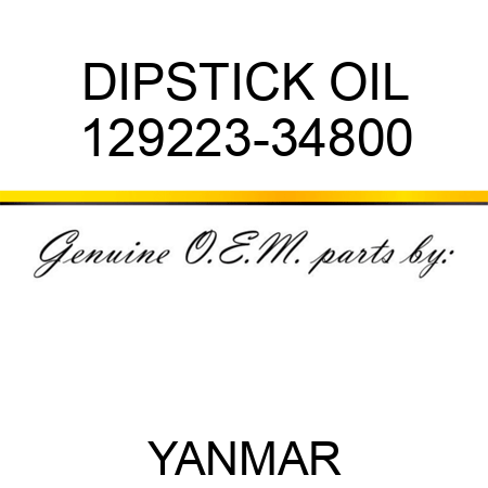 DIPSTICK, OIL 129223-34800