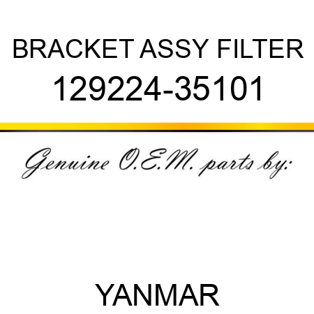 BRACKET ASSY, FILTER 129224-35101