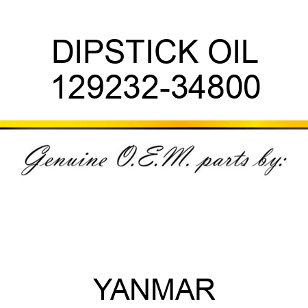 DIPSTICK, OIL 129232-34800