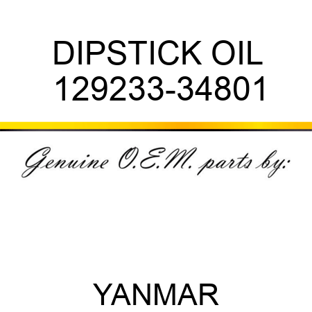 DIPSTICK, OIL 129233-34801