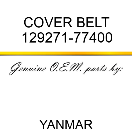 COVER, BELT 129271-77400
