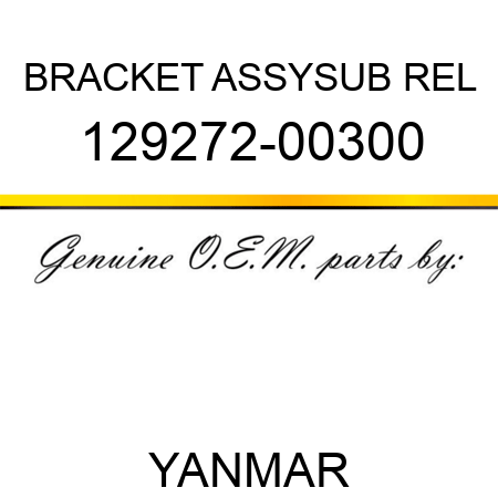 BRACKET ASSY,SUB REL 129272-00300