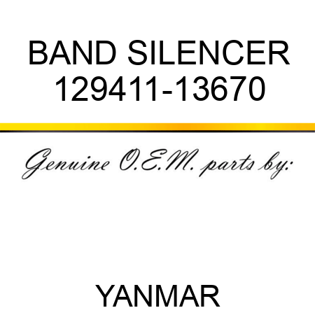 BAND, SILENCER 129411-13670