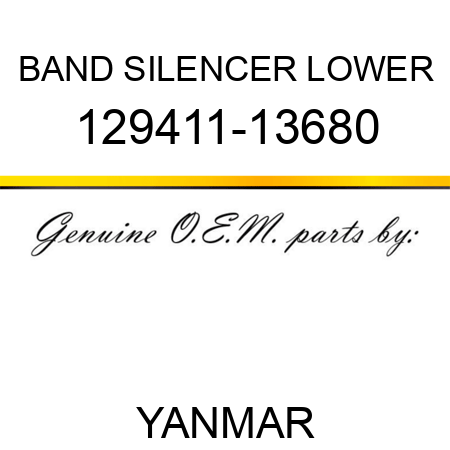 BAND, SILENCER LOWER 129411-13680