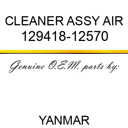 CLEANER ASSY, AIR 129418-12570