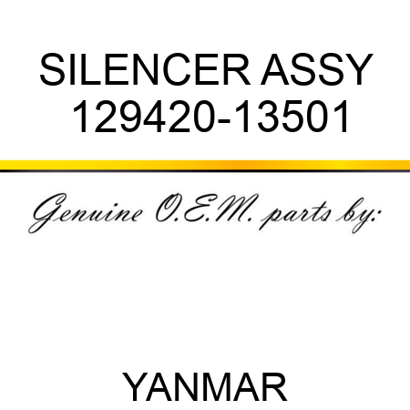 SILENCER ASSY 129420-13501