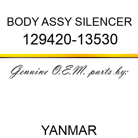 BODY ASSY, SILENCER 129420-13530