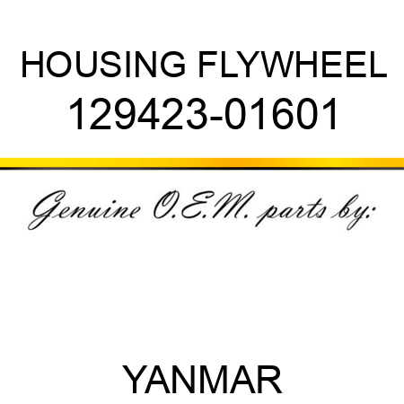 HOUSING, FLYWHEEL 129423-01601