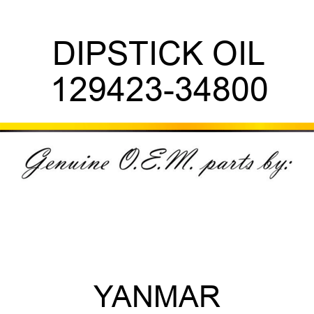 DIPSTICK, OIL 129423-34800