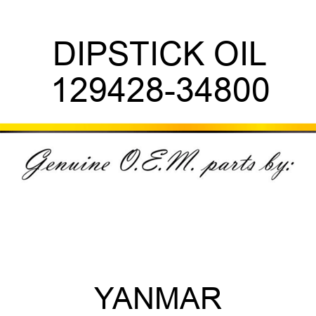 DIPSTICK, OIL 129428-34800