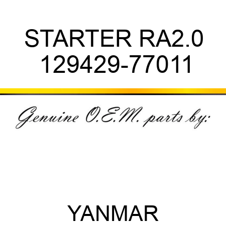STARTER, RA2.0 129429-77011