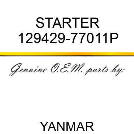 STARTER 129429-77011P
