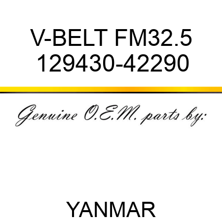 V-BELT, FM32.5 129430-42290