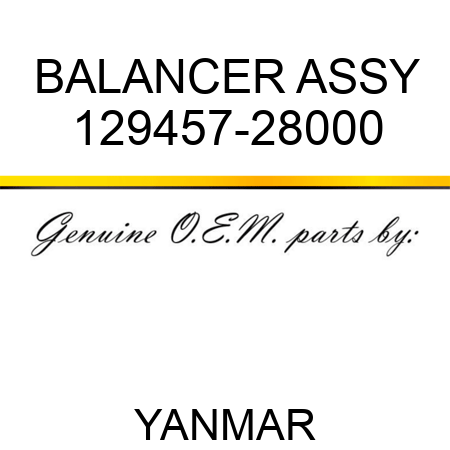 BALANCER ASSY 129457-28000