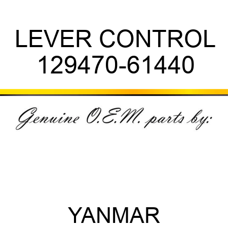 LEVER, CONTROL 129470-61440