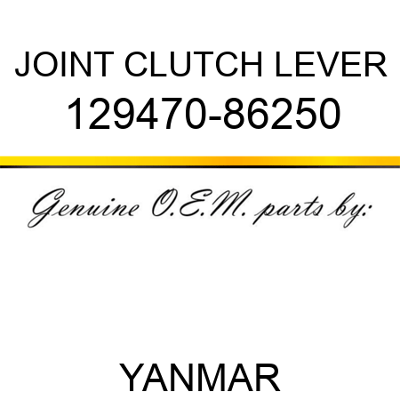 JOINT, CLUTCH LEVER 129470-86250