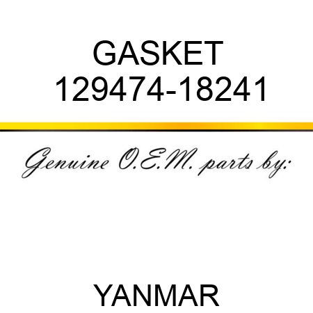GASKET 129474-18241