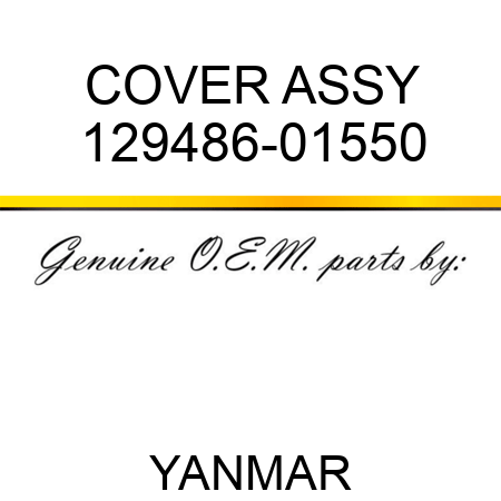 COVER ASSY 129486-01550