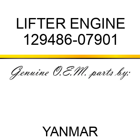 LIFTER, ENGINE 129486-07901