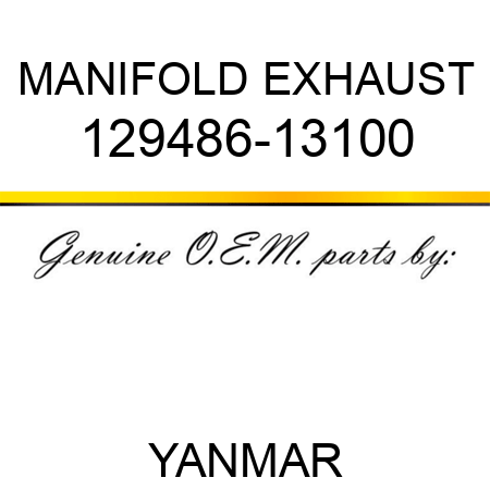 MANIFOLD, EXHAUST 129486-13100