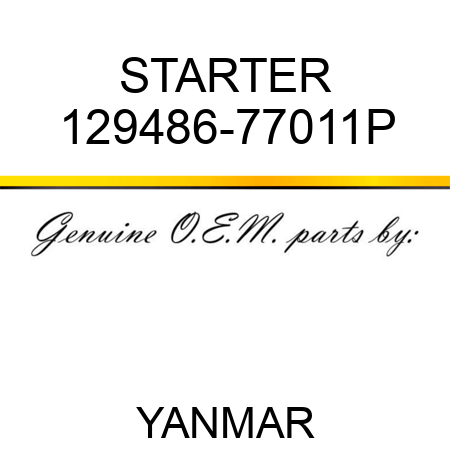 STARTER 129486-77011P