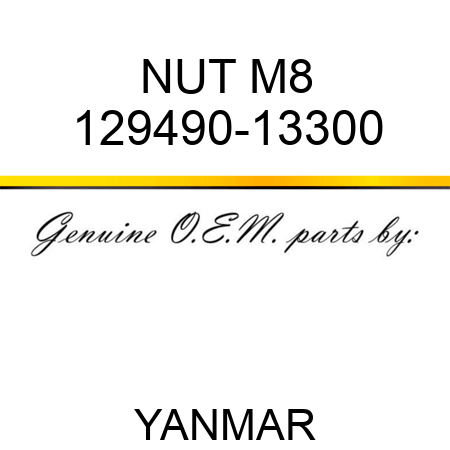 NUT, M8 129490-13300