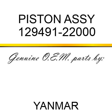 PISTON ASSY 129491-22000