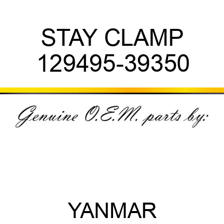 STAY, CLAMP 129495-39350