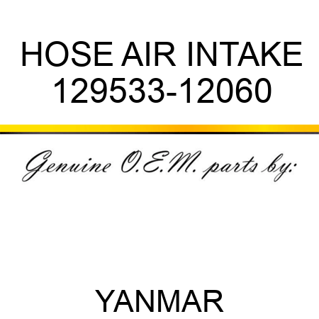 HOSE, AIR INTAKE 129533-12060